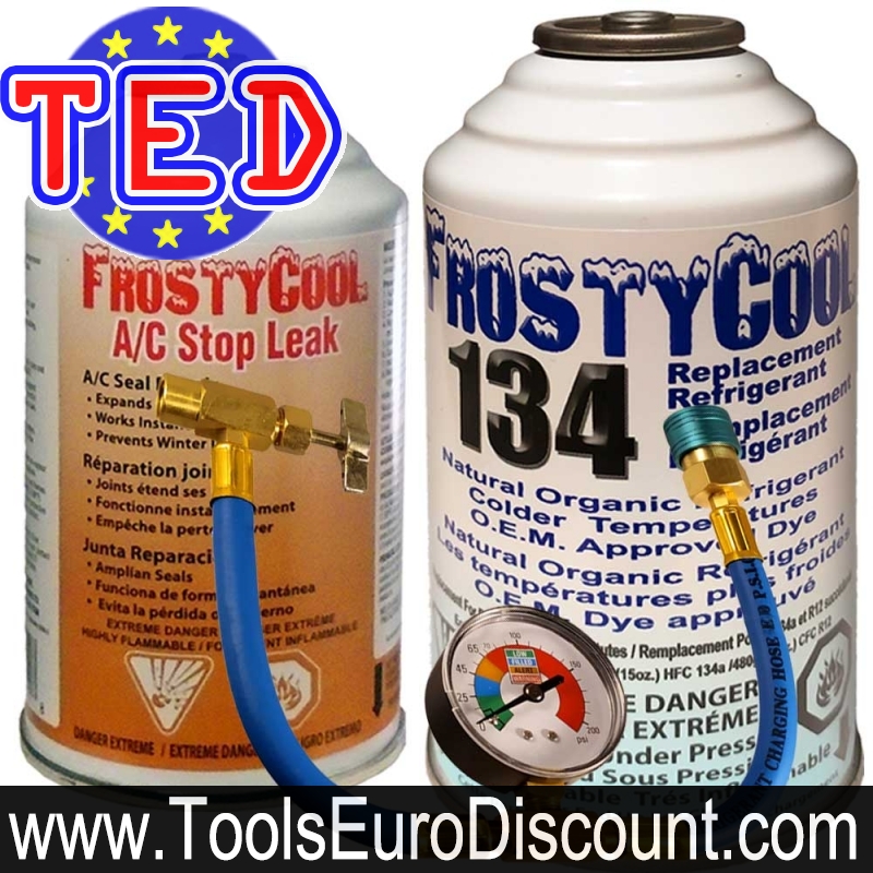 FrostyCool 134 gaz clim auto compatible R134a R1234yf Duracool